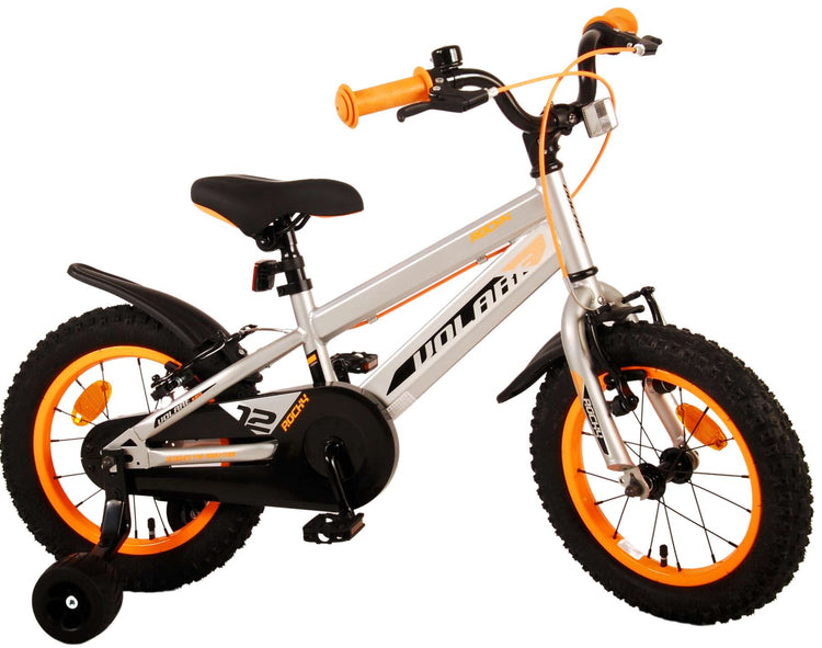 Volare Rocky Children's Bicycle - Jungen - 14 Zoll - Grau - Zwei Handbremsen