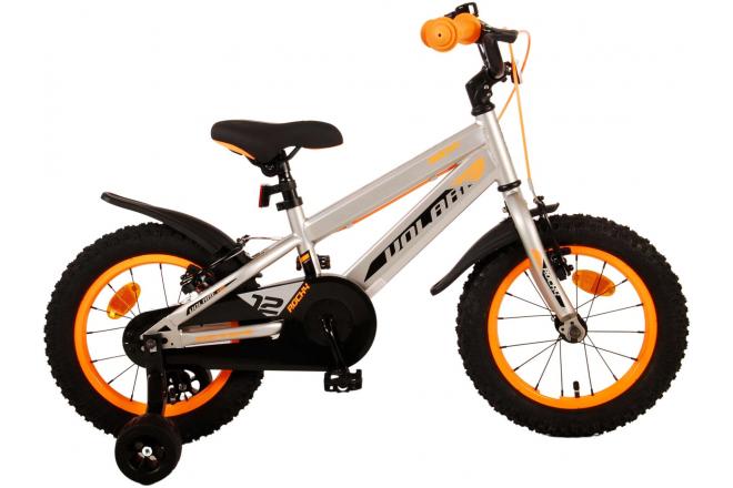 Volare Rocky Children's Bicycle - Jungen - 14 Zoll - Grau - Zwei Handbremsen