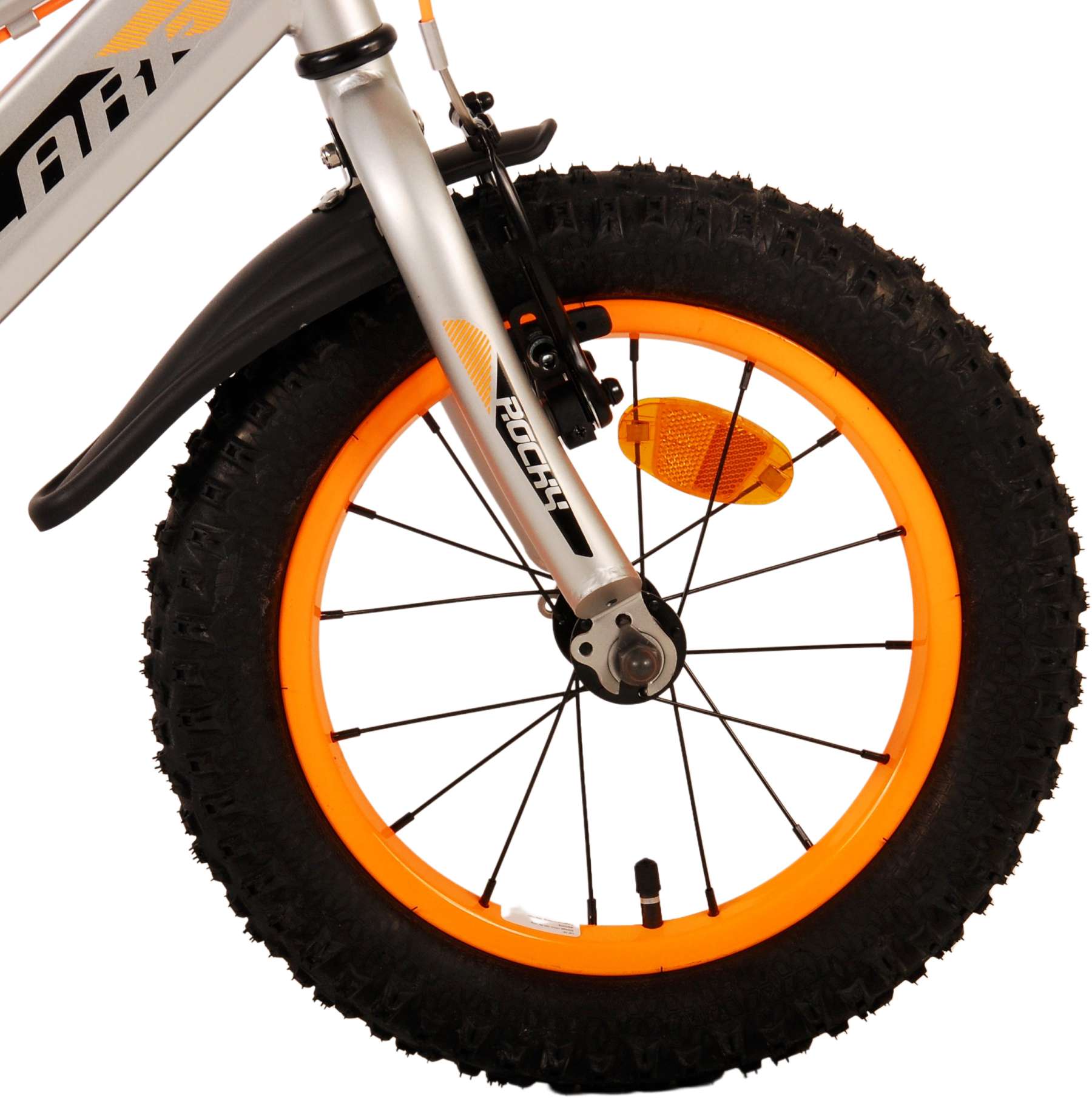 Volare Rocky Children's Bicycle - Jungen - 14 Zoll - Grau - Zwei Handbremsen