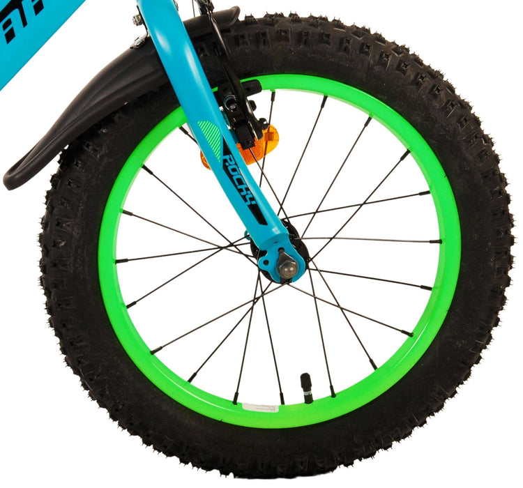 Volare Rocky Children's Bicycle - Jungen - 16 Zoll - Grün - Zwei Handbremsen