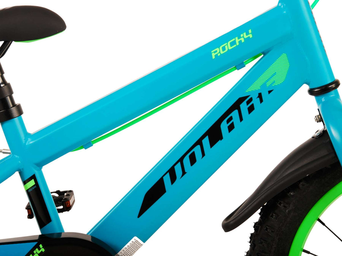 Volare Rocky Children's Bicycle - Jungen - 16 Zoll - Grün - Zwei Handbremsen