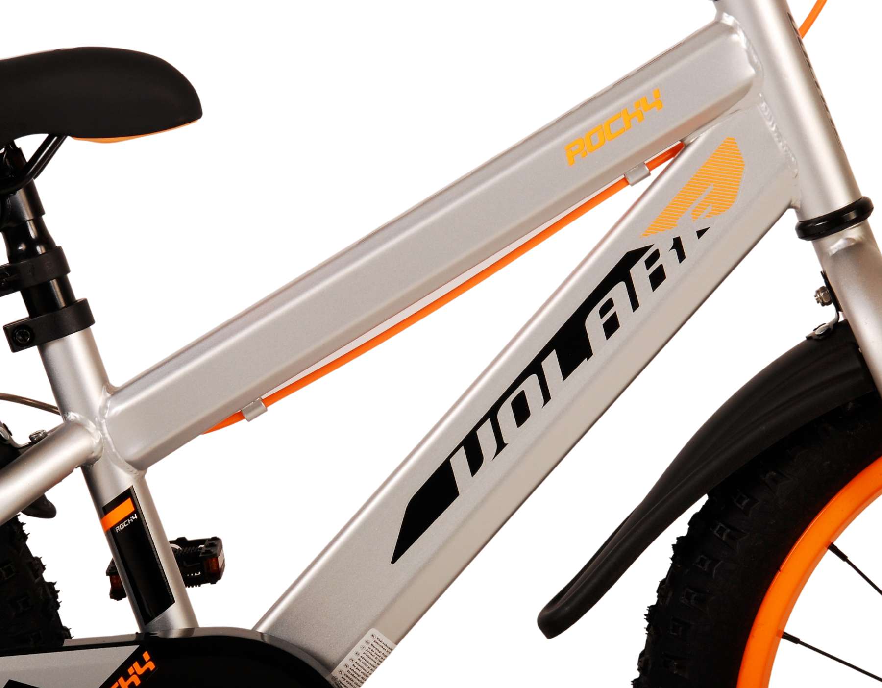 Volare Rocky Children's Bike Boys 18 Zoll grau zwei Handbremsen