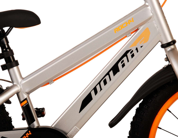 Volare Rocky Children's Bike Boys 18 Zoll grau zwei Handbremsen