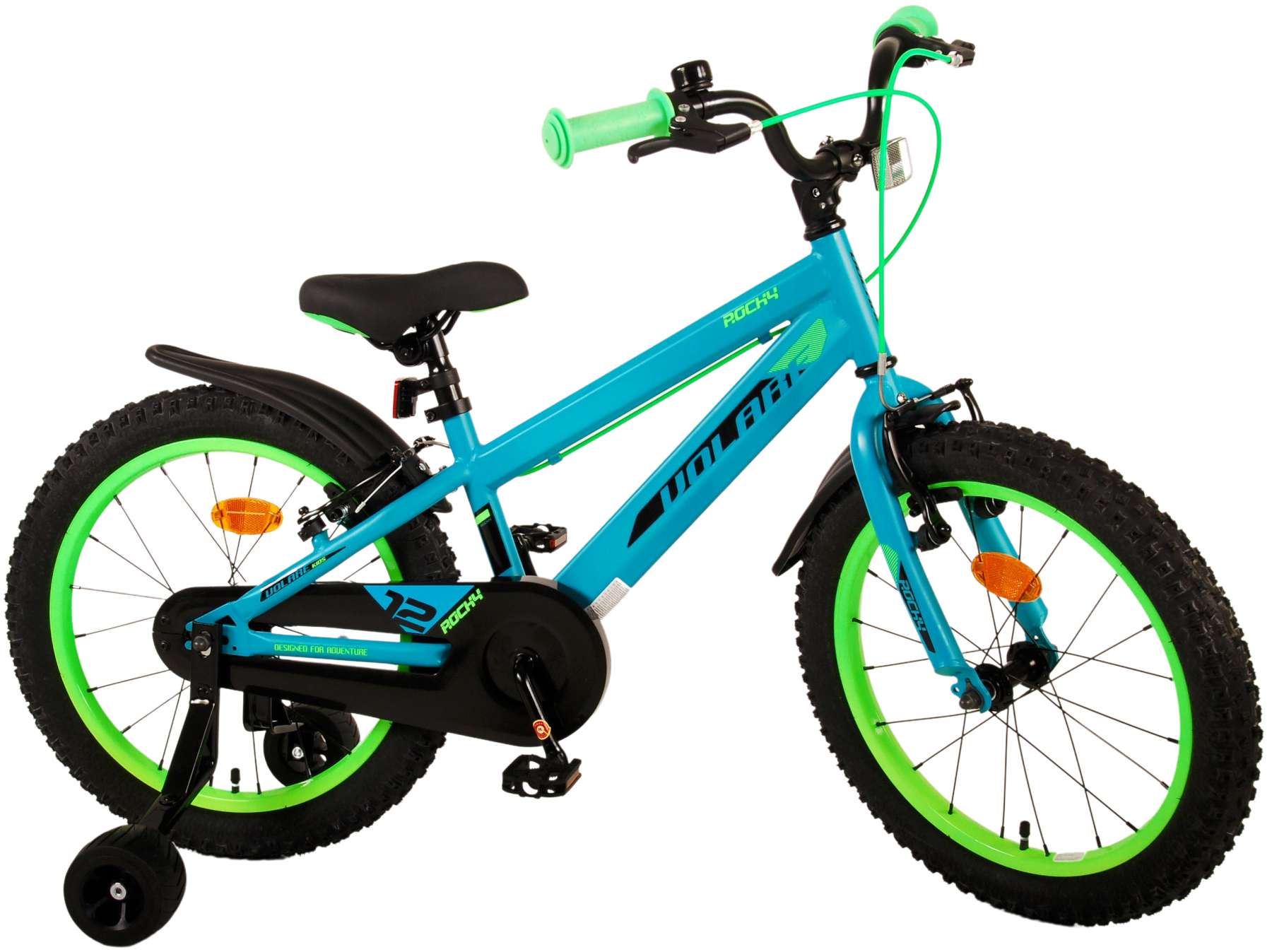 Volare Rocky Children's Bike Boys 18 Zoll grüne zwei Handbremsen