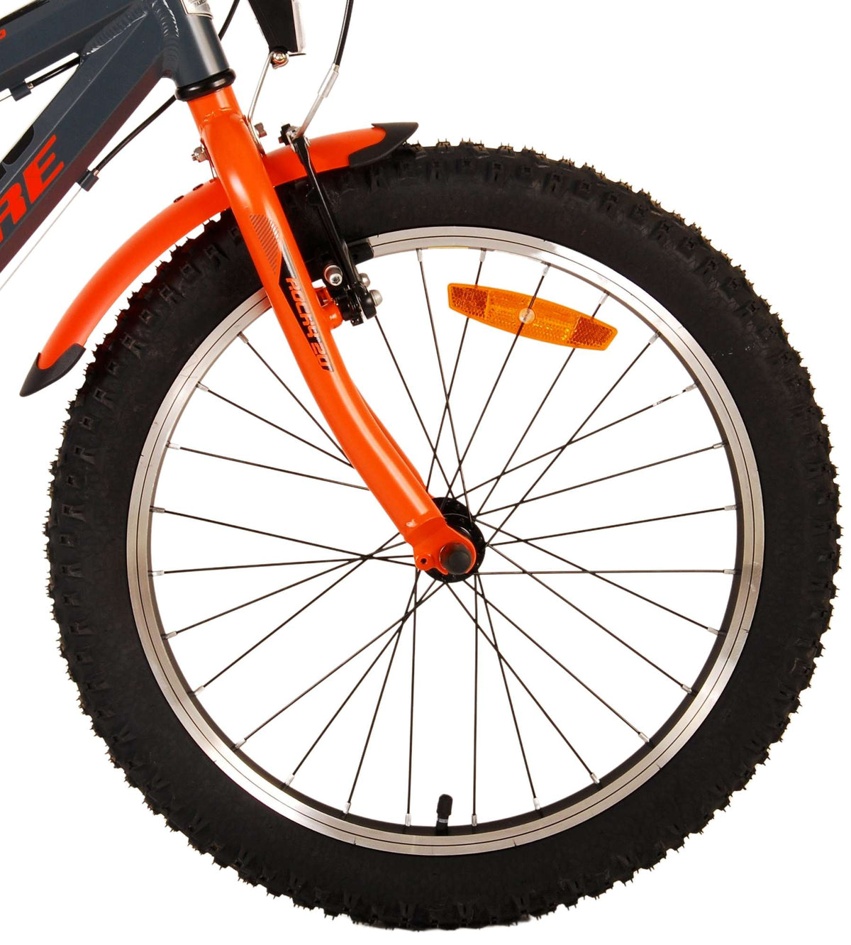 Volare Rocky Children's Bicycle - 20 Zoll - Grauorange - 6 Geschwindigkeit - Prime Collection