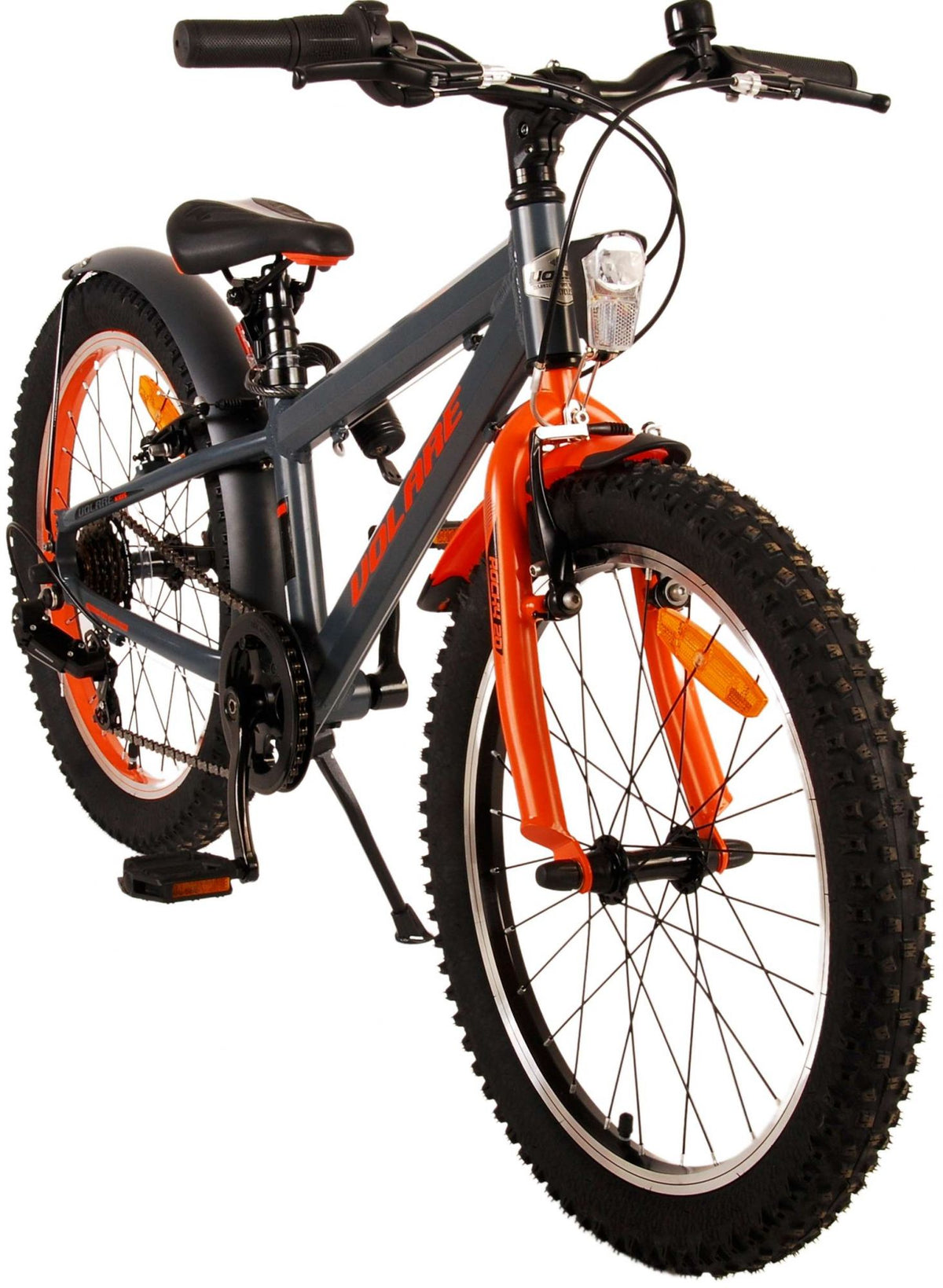 Volare Rocky Children's Bicycle - 20 Zoll - Grauorange - 6 Geschwindigkeit - Prime Collection