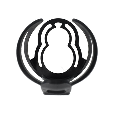 Simson Double Fit Flasche und Flaschenhalter glänzend schwarz