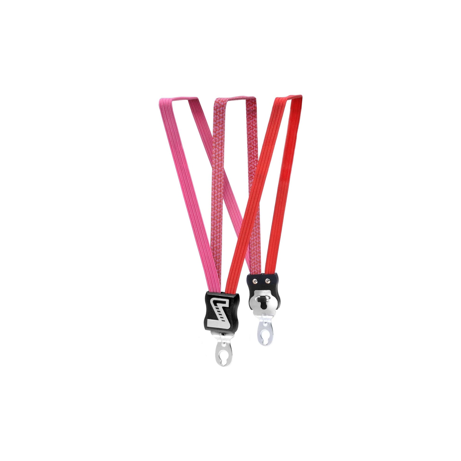 Freeway Tie-Down Trio Simson kurz mit 3 Krawatten - rosa rot