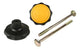 Spinder Drehknopf mit Bolzenschwarzorange (2)