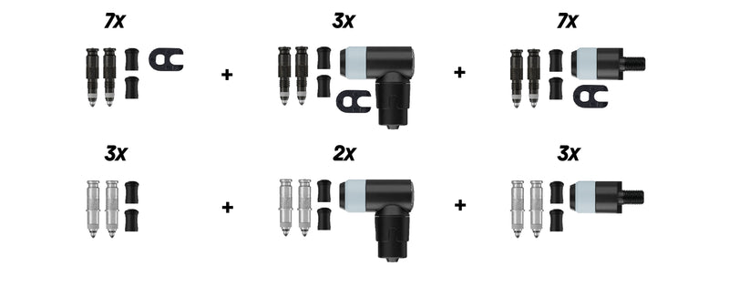 Schwalbe Starterskit Clik gemischtes Binnen -Ventil (25st)
