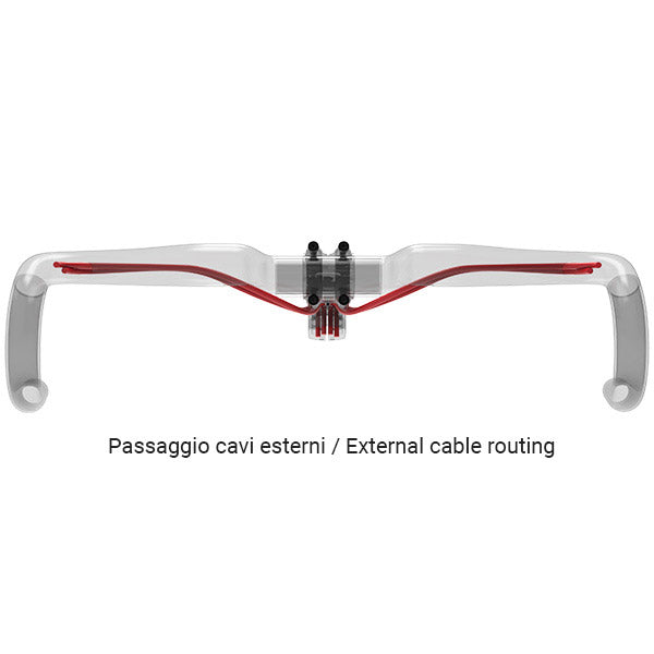 Deda Lenkung Biegung Gera Kies 440 mm POB 31,7 mm Kohlenstoff