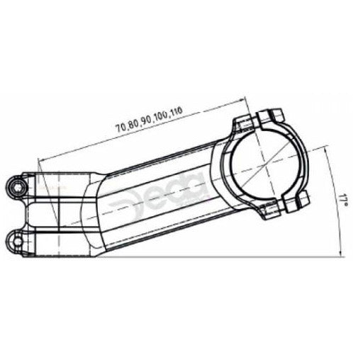 Deda DEDA First Zero 100mm BOB Alu 73-17gr. 31,7 mm OEM