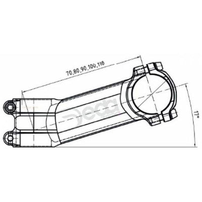 Deda DEDA First Zero 100mm BOB Alu 73-17gr. 31,7 mm OEM