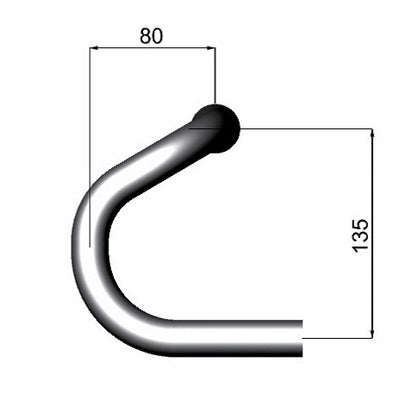 Deda St. Bend Special ⌀26mm 46 cm polnisches Silber