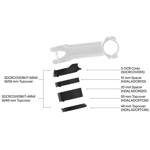 Dedacciai Deda Headset S-DCR 56 mm für Zero2 und Zero1