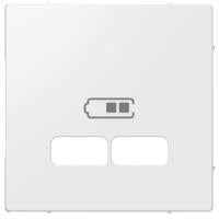 Merten Zentralplatte USB 2-V polarweiß
