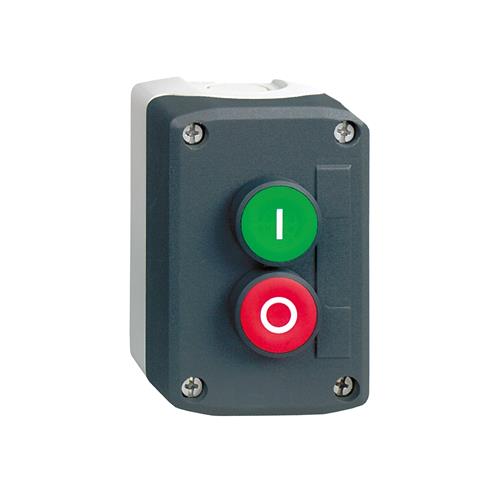 Harmony Druckknopfkasten 2 Löcher grün rot