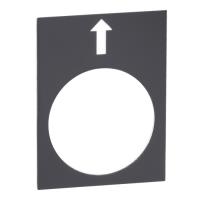 Harmony-Label schwarz schwarzer Pfeil links | 10 Stk