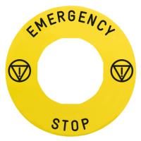 Harmony Not-Aus-Schild 60 mm | 10 Stk