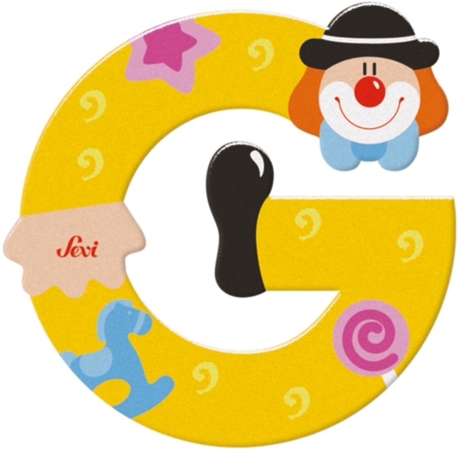 Sevi Buchstabe Clown g: 10 cm (81743)