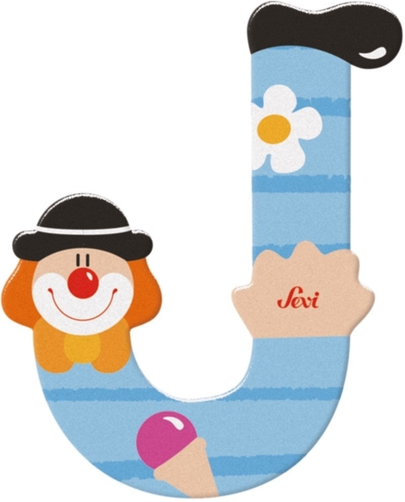 Sevi Buchstabe Clown J: 10 cm (81746)