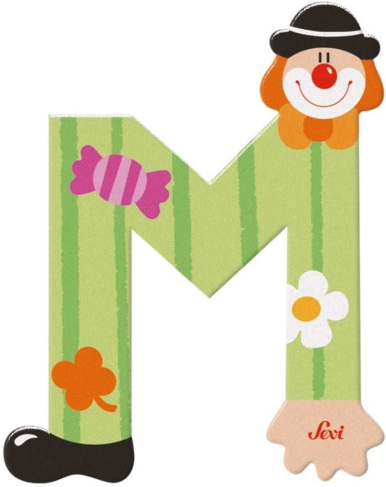 Sevi Buchstabe Clown m: 10 cm (81749)