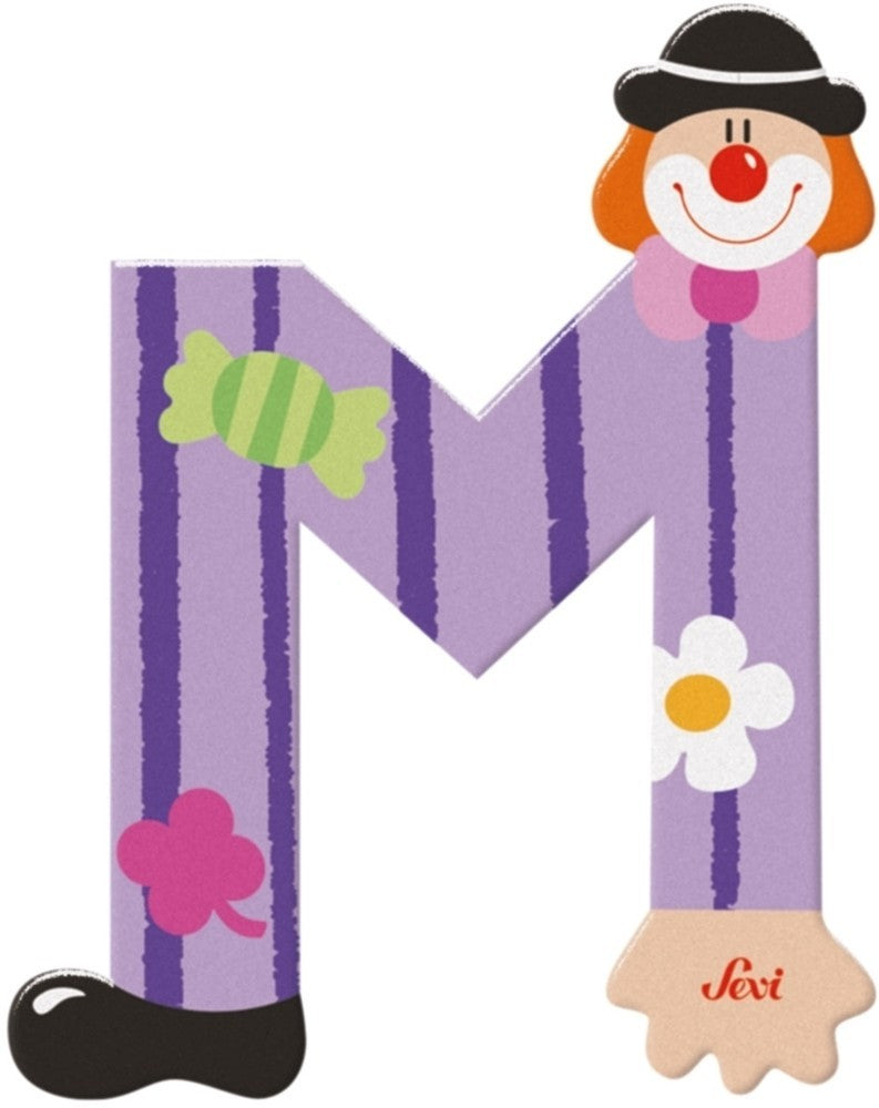 Sevi Buchstabe Clown m: 10 cm (81749)