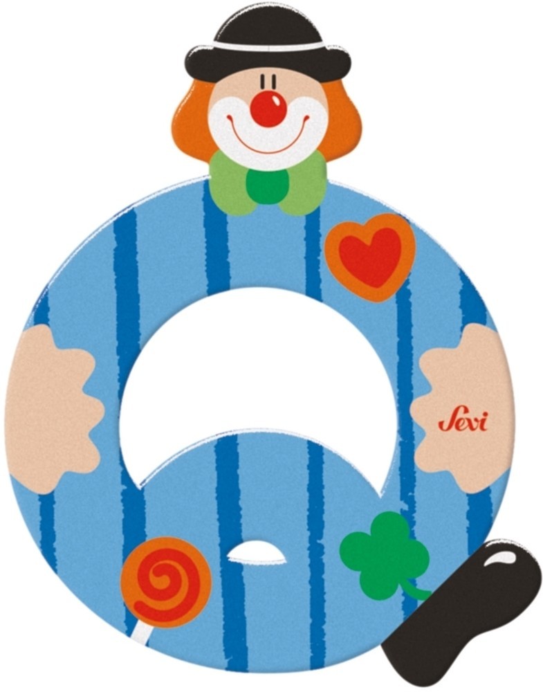 Sevi Buchstabe Clown q: 10 cm (81753)
