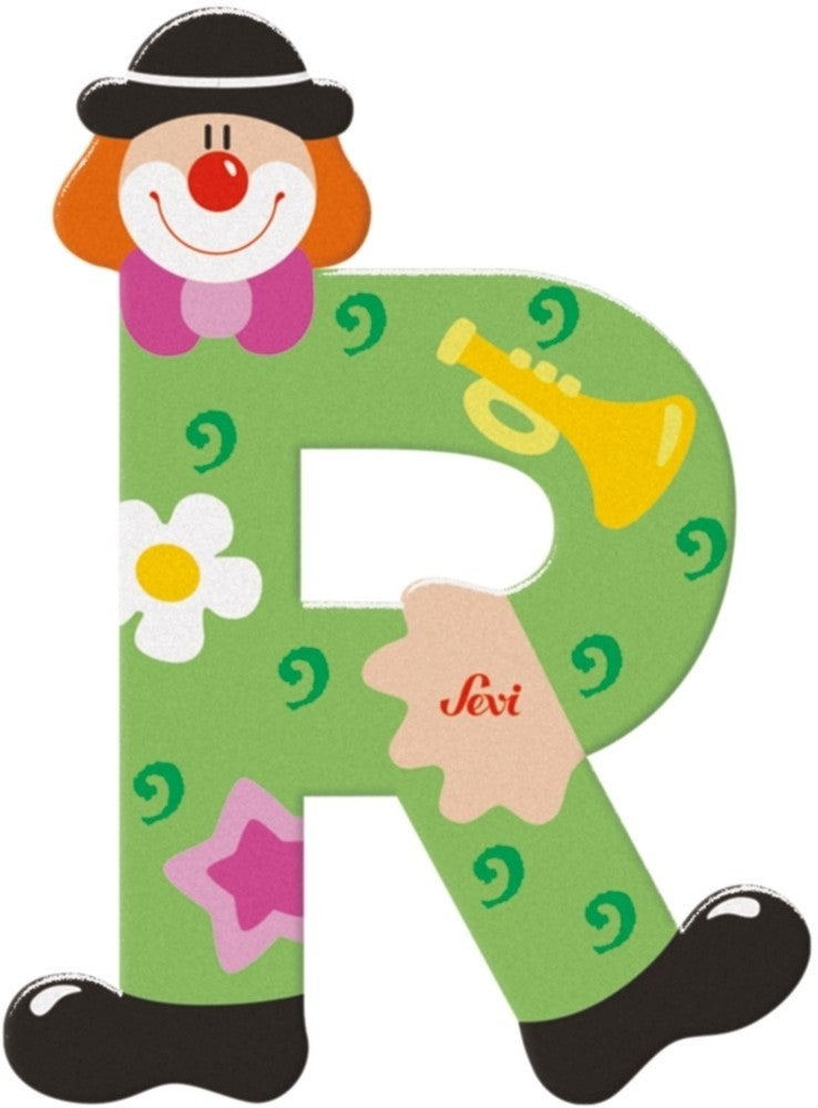 Sevi Buchstabe Clown r: 10 cm (81754)