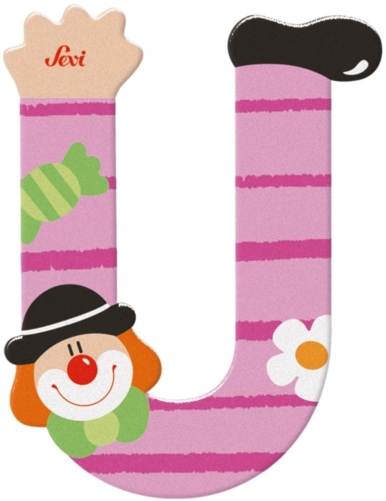Sevi Buchstabe Clown u: 10 cm (81757)
