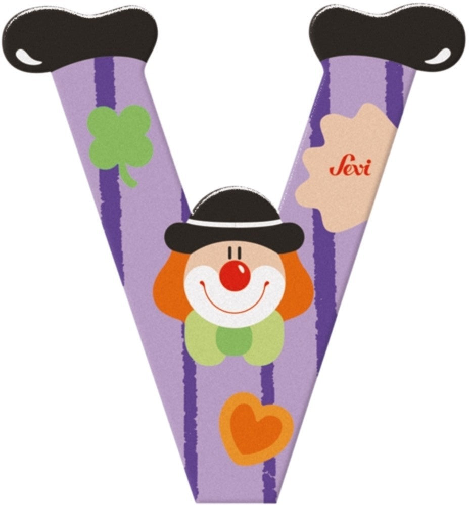 Sevi Buchstabe Clown v: 10 cm (81758)