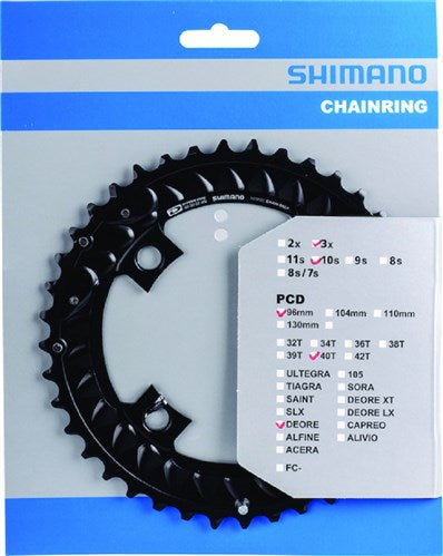 Shimano Kettenblatt Deore 10V 40T BCD 96mm Y1WC98020 M6000
