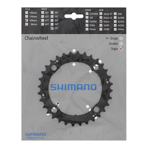 Shimano Kettenblatt 9V FFC-M480 32T Stahl 4-Arm zw