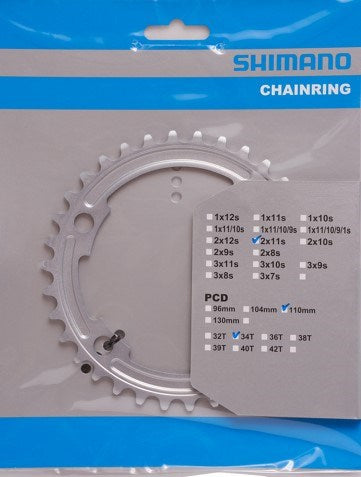 Shimano Blad 34T 105 10 11V Compact 110 mm Y1Ph34010