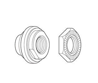 Shimano Deore FH-T610 Conus direkt hinter Y4C89050