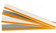 Selbstklebende Preisschiene 988x38mm mit transparentem Schaumstoffband