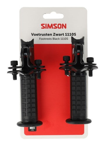 Simson Fußstützen schwarz 1110er