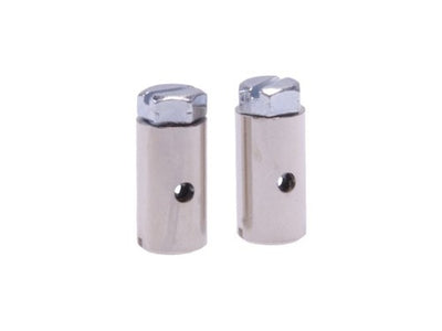 Schraubnippel 15 x 8 mm silber 2 Stk