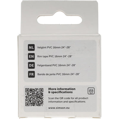 Simson Felgenband 24'' -28'' 16mm starkes PVC