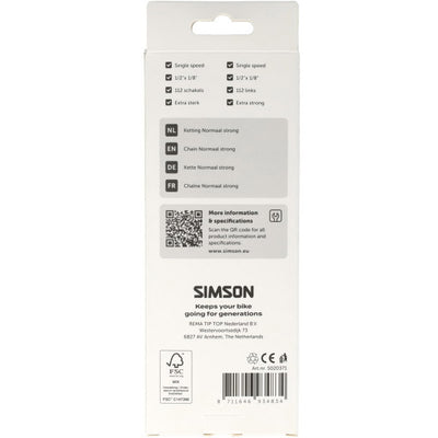 Simson-Kette normal stark