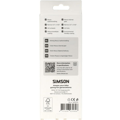 Simson-Kette für Nexus-Nabenschaltung