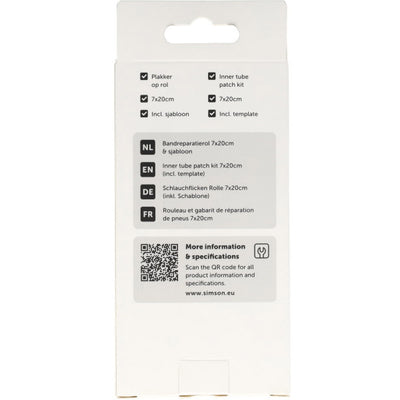 Simson Reifenreparaturrolle mit Schablone 7x20cm
