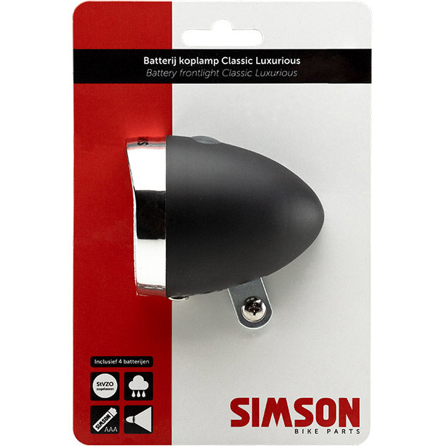 Simson Battery Scheinwerfer Klassiker 'luxuriöser' Black Box A 10