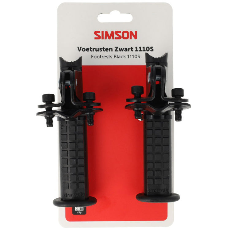 Simson Fußstützen schwarz 1110er