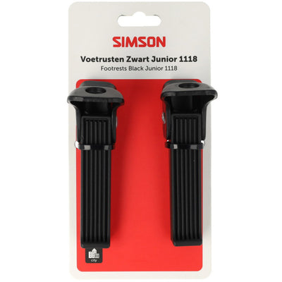 Simson Fußstützen schwarz 1118 auf Esche