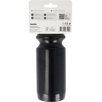 Simson Wasserflasche 600ml schwarz