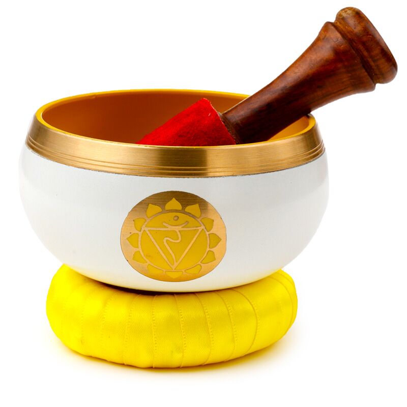 Gelbe Chakra Gesangsschale