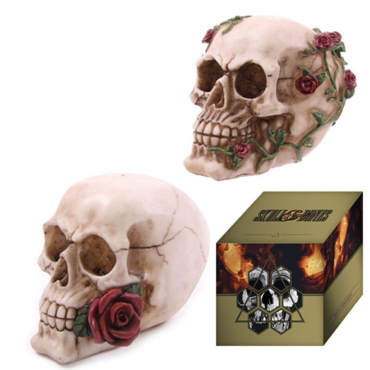 Schädel mit Rosen von Haushaltszubehör