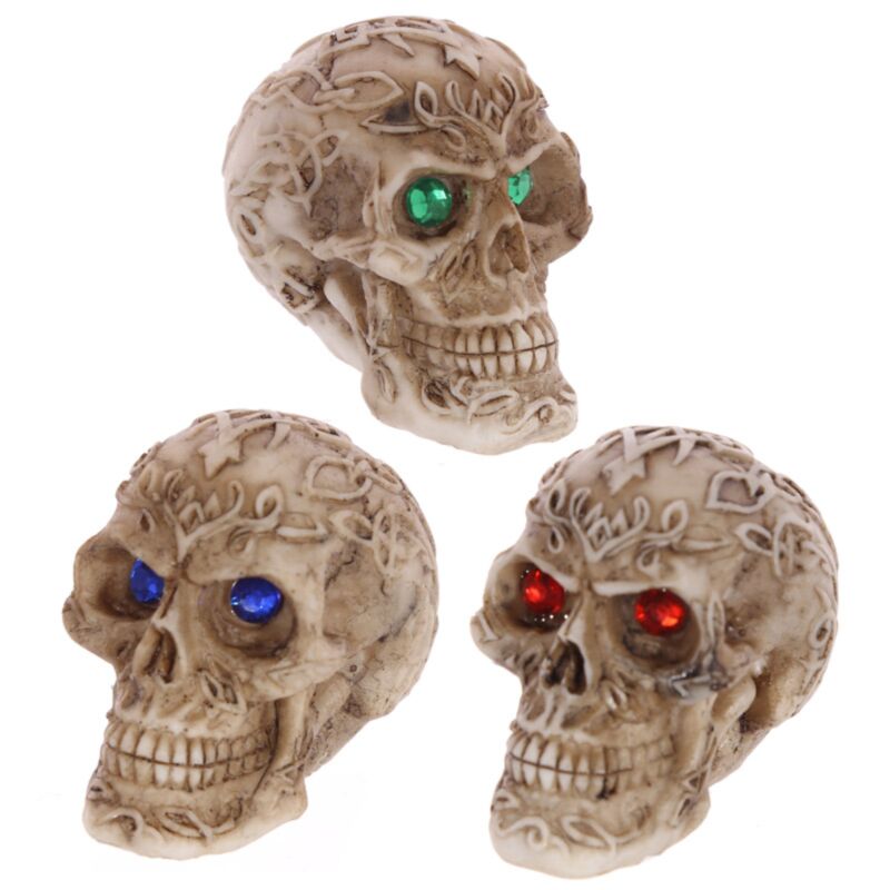 Mini Celtic Skulls Edelsteinaugen Hauszubehör