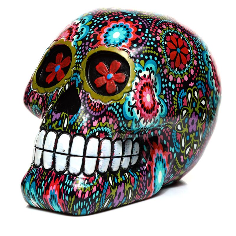 Slide de Los Muertos mexikanischer Todeskopf Blume Haus Accessoire
